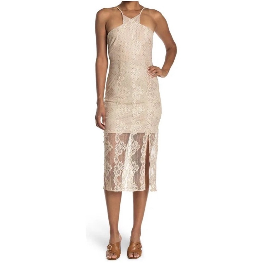 Nordstroms NSR Evie Lace Midi Dress NWT Size Small Romantic Bridal Cottagecore